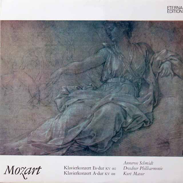 シュミット、マズアのモーツァルト/ピアノ協奏曲第22、23番　独ETERNA　3221　LP レコード