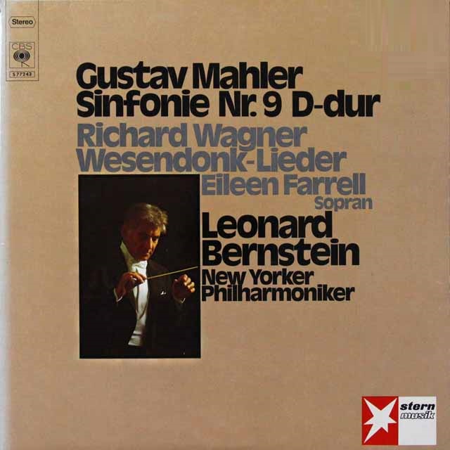 バーンスタインのマーラー/交響曲第9番ほか　独CBS　3731　LP レコード
