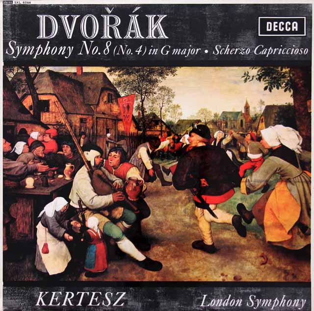 ケルテスのドヴォルザーク/交響曲第8番ほか　英DECCA　3222　LP レコード