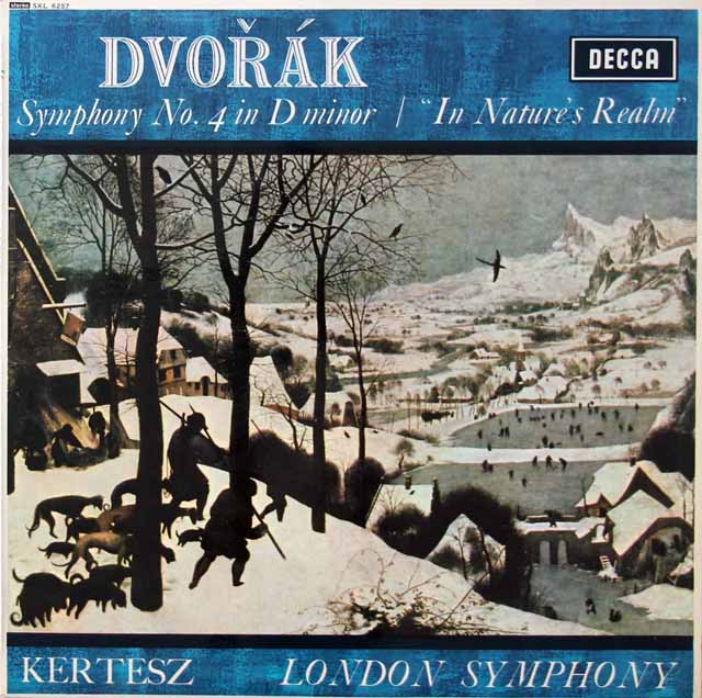 ケルテスのドヴォルザーク/交響曲第4番ほか　英DECCA　3222　LP レコード
