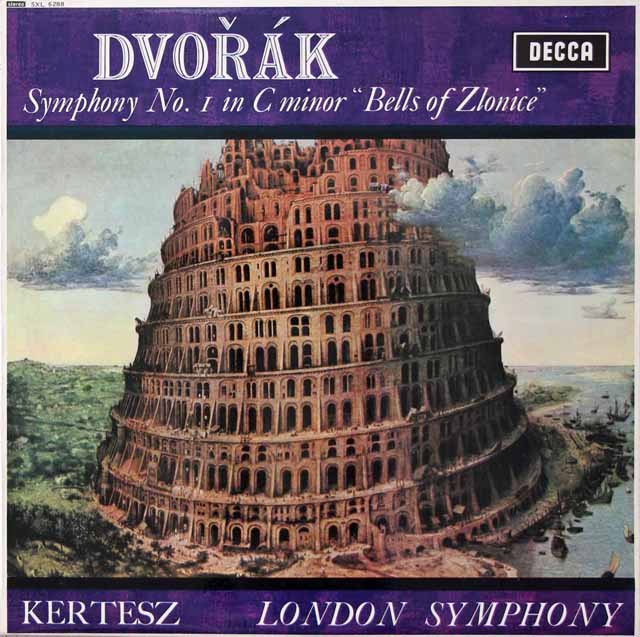 ケルテスのドヴォルザーク/交響曲第1番「ズロニツェの鐘」　英DECCA　3222　LP レコード