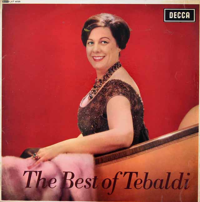 【モノラル】　ザ・ベスト・オブ・テバルディ　英DECCA　3593　LP レコード