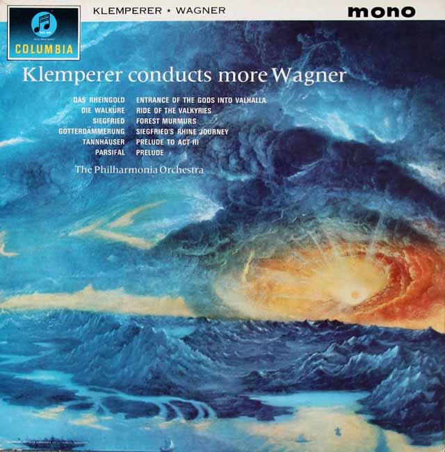 【モノラル】　クレンペラーのワーグナー/管弦楽曲集　英Columbia　3222　LP レコード
