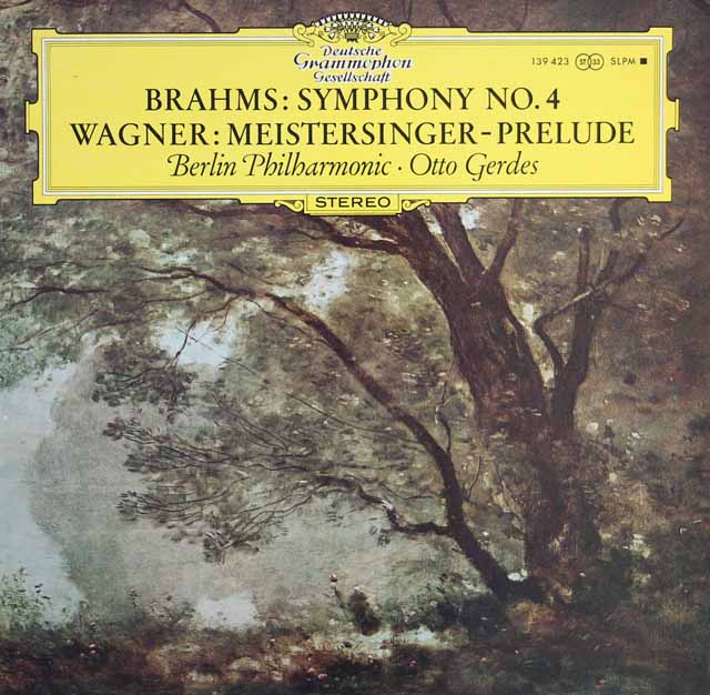 【テストプレス】ゲルデスのブラームス/交響曲第4番ほか　 独DGG　3223　LP レコード