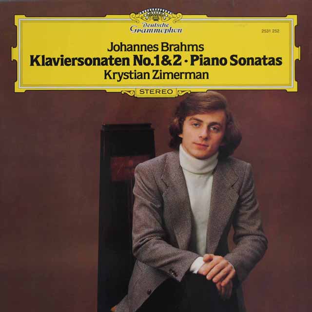 ツィマーマンのブラームス/ピアノ・ソナタ第1&2番　独DGG　3223　LP レコード