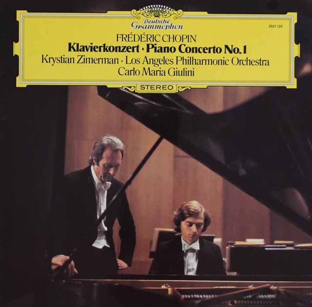 【ばら2枚組】ツィマーマン&ジュリーニのショパン/ピアノ協奏曲第1&2番　独DGG　3223　LP レコード