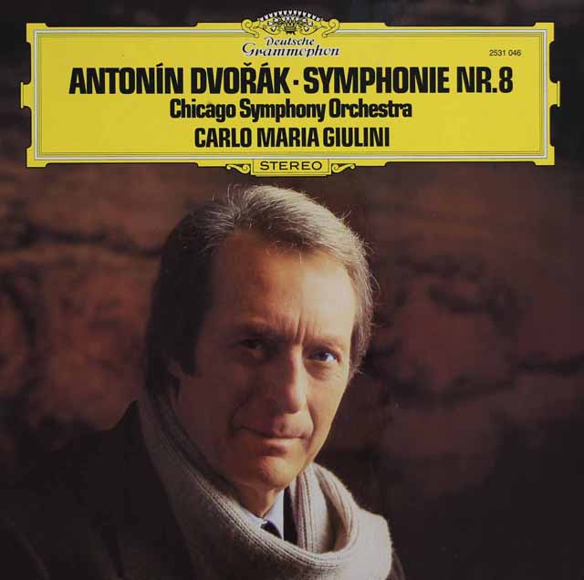 ジュリーニのドヴォルザーク/交響曲第8番　独DGG　3704　LP レコード