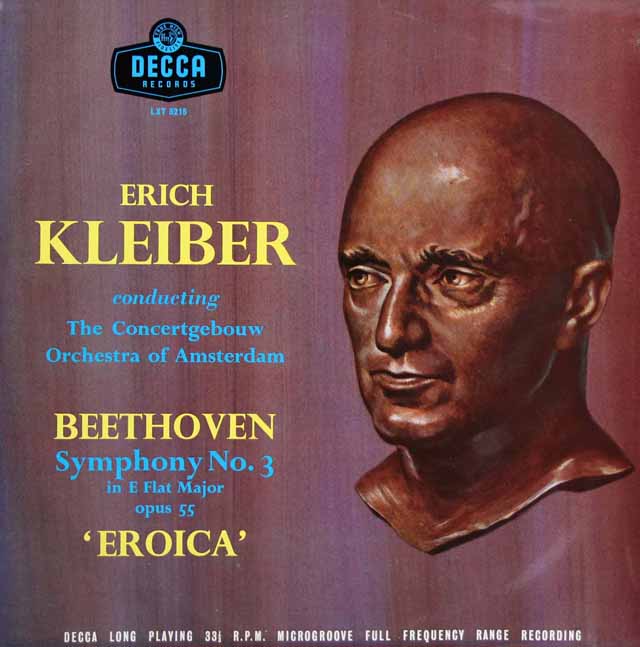 【オリジナル盤】E.クライバーのベートーヴェン/交響曲第3番「英雄」　英DECCA　3223　LP レコード