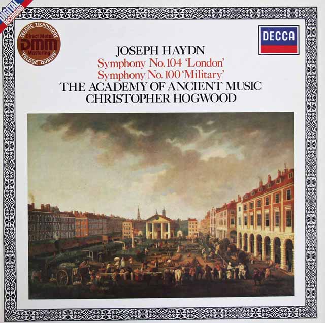ホグウッドのハイドン/「ロンドン」、「軍隊」　独DECCA　3704　LP レコード