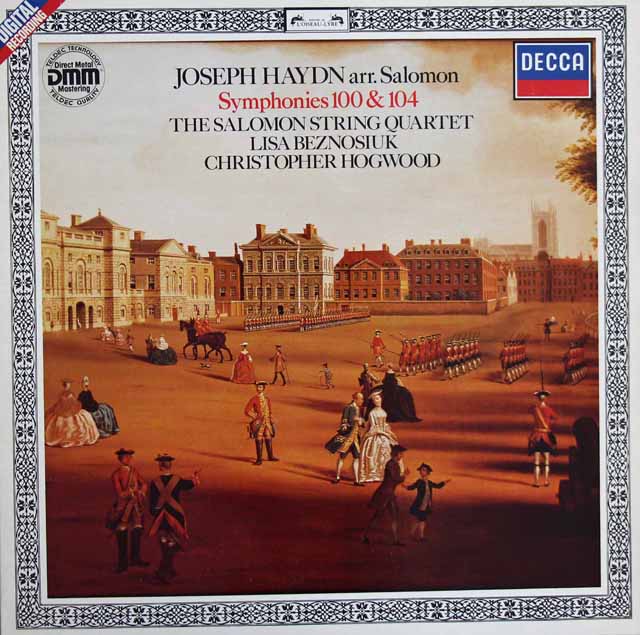 ホグウッドのハイドン（ソロモン編）/「ロンドン」、「軍隊」　独DECCA　3704　LP レコード