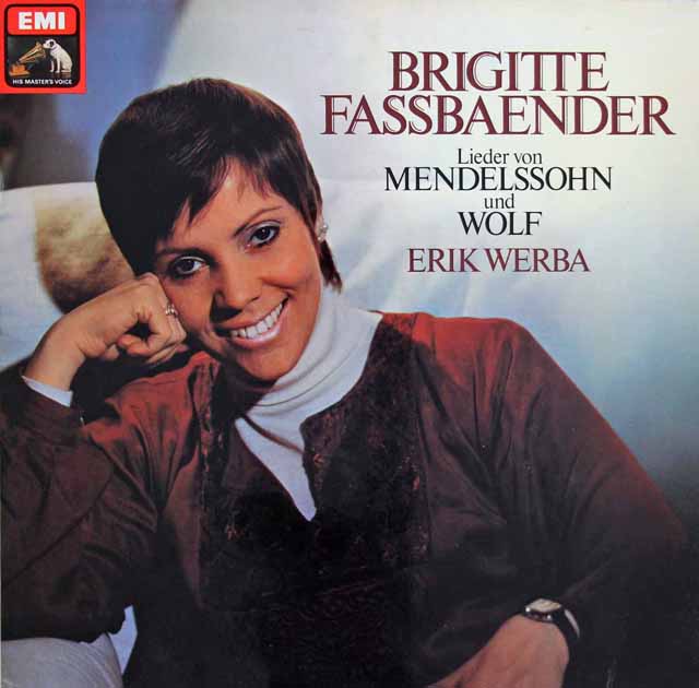 ファスベンダーのメンデルスゾーン、ヴォルフ/歌曲集　独EMI　3592　LP レコード