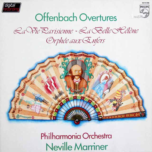 マリナーのオッフェンバック/「天国と地獄」ほか序曲集　蘭PHILIPS　3704　LP レコード