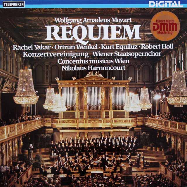 アーノンクールのモーツァルト/レクイエム　独TELEFUNKEN　3592　LP レコード
