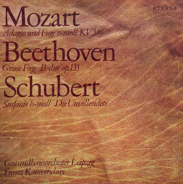 コンヴィチュニーのシューベルト/交響曲「未完成」ほか　東独ETERNA　3224　LP レコード
