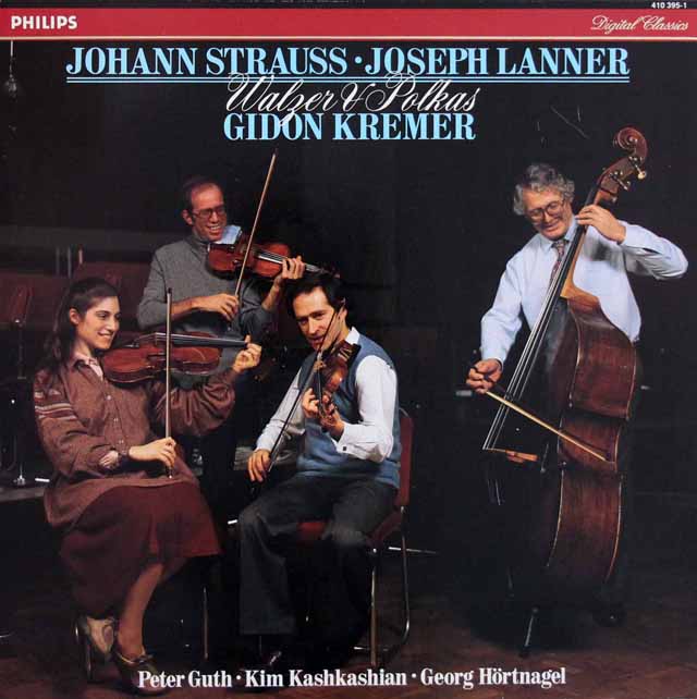 クレーメルらのJ.シュトラウス1世、ランナー/ワルツ、ポルカ集　蘭PHILIPS　3705　LP レコード