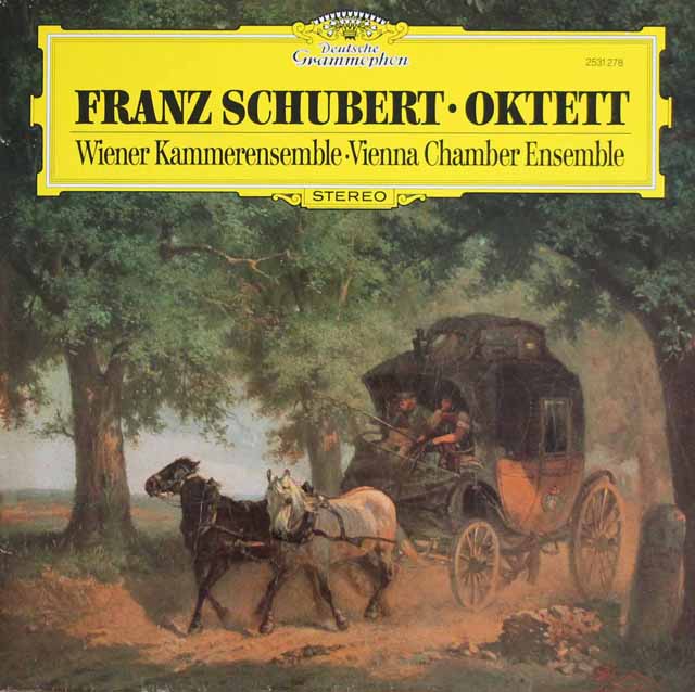 ウィーン室内アンサンブルのシューベルト/八重奏曲ヘ長調　独DGG　3531　LP レコード