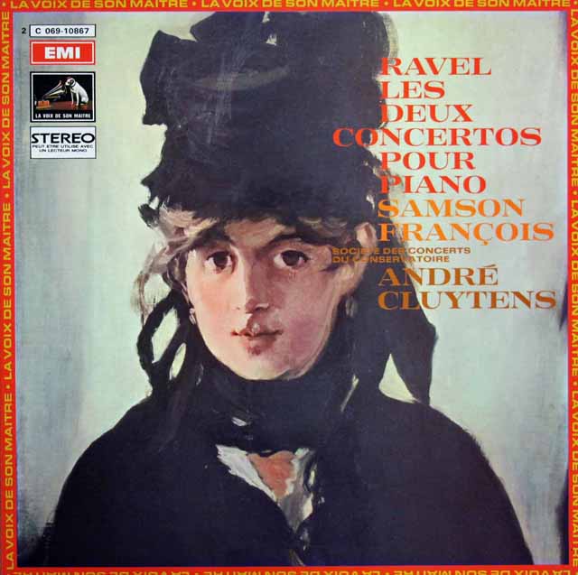 フランソワ&クリュイタンスのラヴェル/ピアノ協奏曲集　仏EMI（VSM)　3225　LP レコード