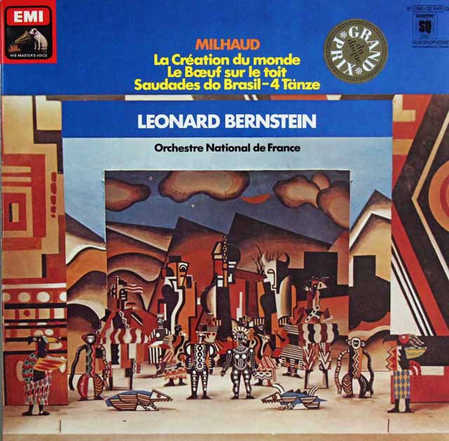 バーンスタインのミヨー/「世界の創造」ほか　独EMI　3531　LP レコード