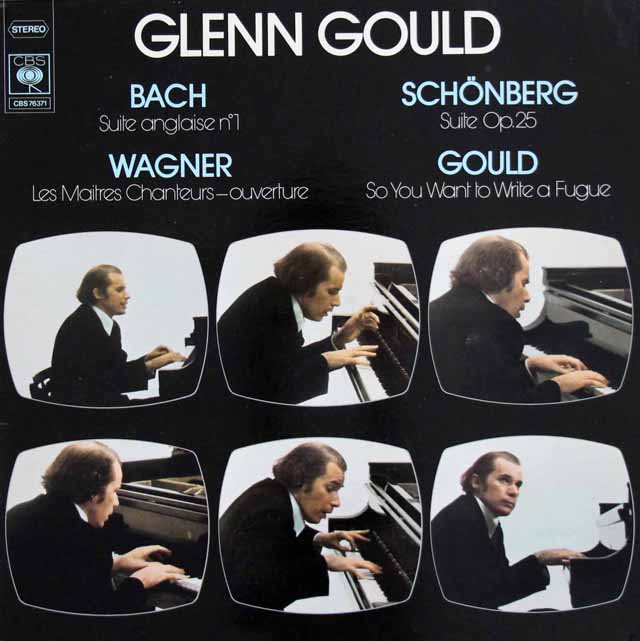 グールドのバッハ、グールド、ワーグナー、シェーンベルク作品集　仏CBS　3225　LP レコード