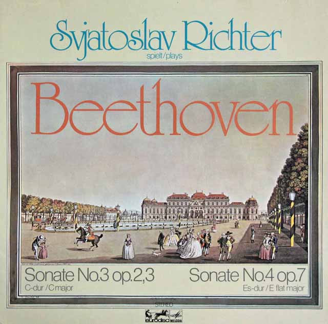 リヒテルのベートーヴェン/ピアノソナタ第3、4番　独EURODISC　3532　LP レコード