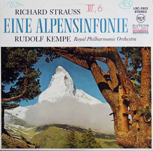 ケンペのR.シュトラウス/アルプス交響曲　独RCA　3532　LP レコード