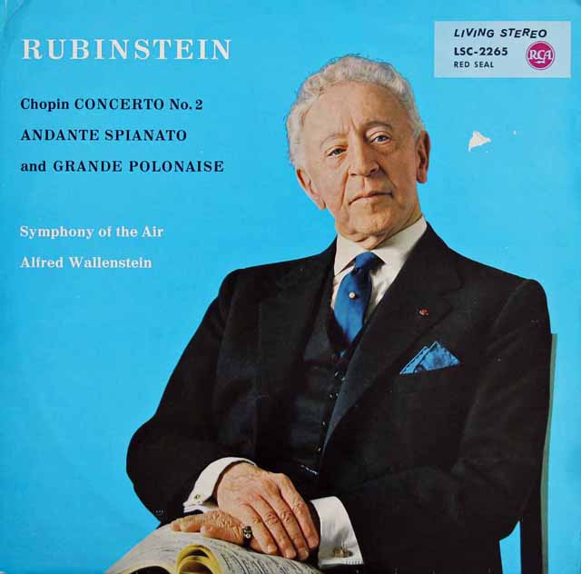 ルービンシュタインのショパン/ピアノ協奏曲第2番　独RCA　3532　LP レコード
