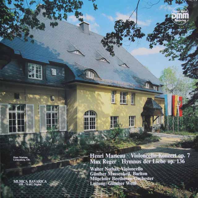 ノータスのマルトー/チェロ協奏曲ほか　独MUSICA BAVARICA　3532　LP レコード