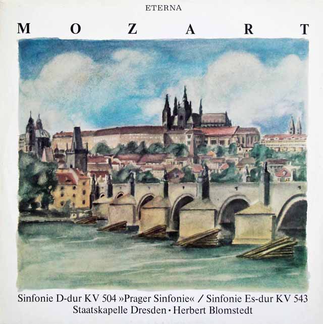 ブロムシュテットのモーツァルト/交響曲第38番「プラハ」&第39番　東独ETERNA　3226　LP レコード