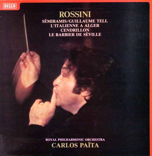 パイタのロッシーニ/「ウィリアム・テル」ほか序曲集　仏DECCA　3226　LP レコード