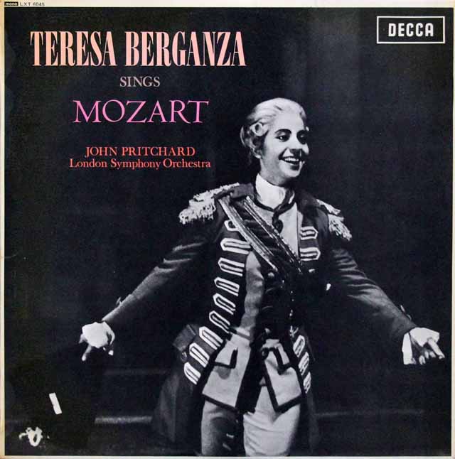 【特価・オリジナル盤】　ベルガンサ、モーツァルトを歌う　英DECCA　3226　LP レコード