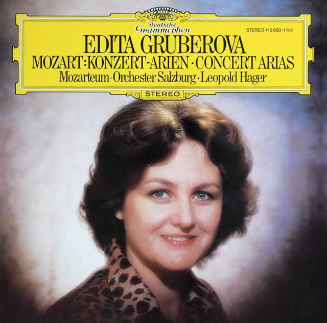 グルベローヴァのモーツァルト/コンサート・アリア集　独DGG　3591　LP レコード