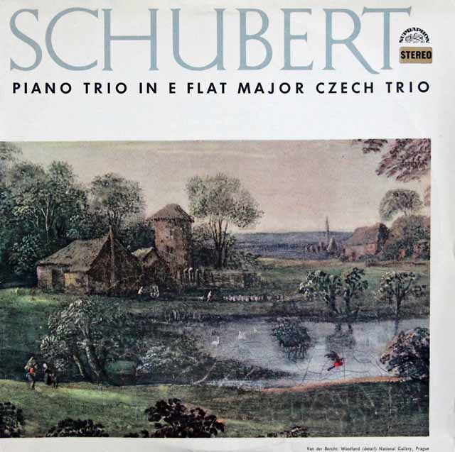 チェコ・トリオのシューベルト/ピアノ三重奏曲第2番　チェコスロヴァキアSUPRAPHON　3226　LP レコード