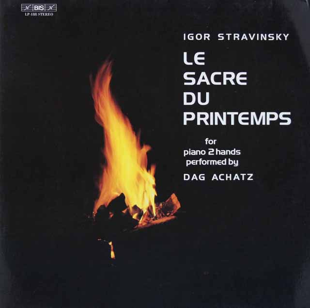 【45回転盤】　アシャツのストラヴィンスキー/春の祭典（ピアノ編曲版）　独BIS　3591　LP レコード