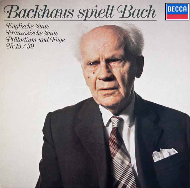バックハウスのバッハ/作品集　独DECCA　3591　LP レコード