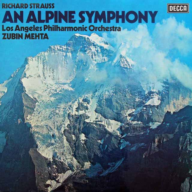 【オリジナル盤】　メータのR.シュトラウス/アルプス交響曲　英DECCA　3227　LP レコード