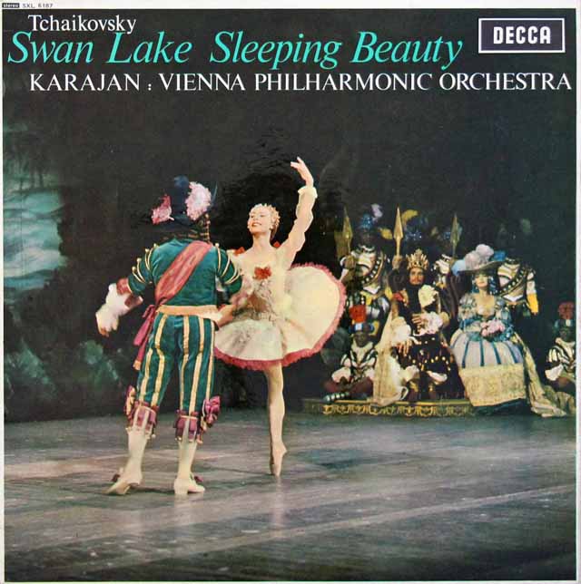 カラヤンのチャイコフスキー/「白鳥の湖」&「眠りの森の美女」組曲　英DECCA　3227　LP レコード