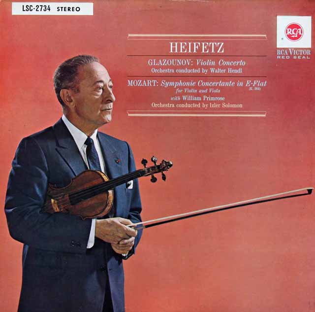 ハイフェッツのグラズノフ/ヴァイオリン協奏曲ほか　独RCA　3227　LP レコード