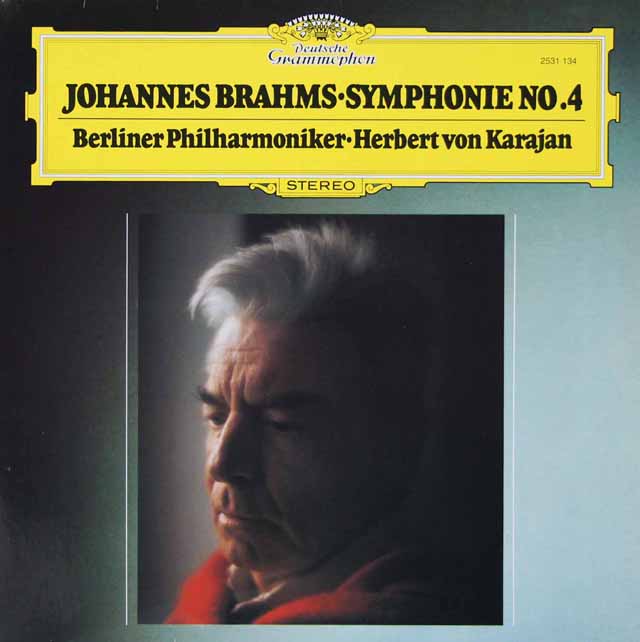 カラヤンのブラームス/交響曲第4番　独DGG　3228　LP レコード