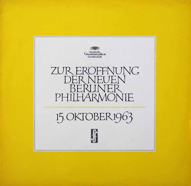 【カラヤンの直筆サイン入り・モノラル】　ベルリン・フィルハーモニー・ホール開館に寄せて（1963年10月15日）　カラヤンの第九練習風景　独DGG　3228　LP レコード