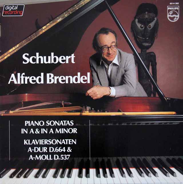 ブレンデルのシューベルト/ピアノソナタ第4、13番　蘭PHILIPS　3708　LP レコード