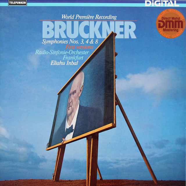 インバルのブルックナー/交響曲第3番、第4番「ロマンティック」、第8番　独TELEFUNKEN　3746　LP レコード