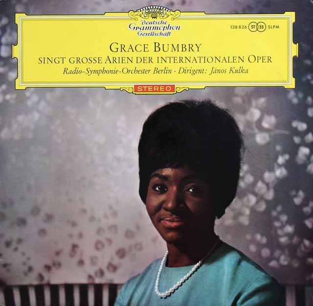 【赤ステレオ、独最初期盤】　バンブリーのオペラアリア集　独DGG　3746　LP レコード