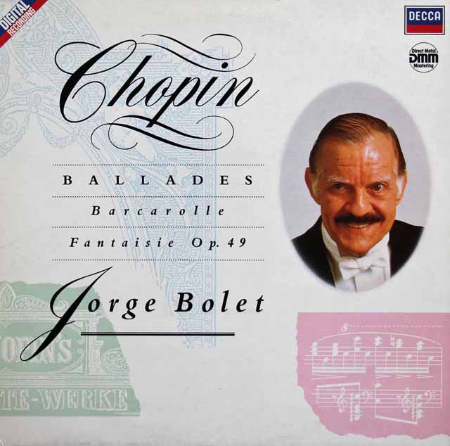 ボレットのショパン/バラードほか　独DECCA　3229　LP レコード