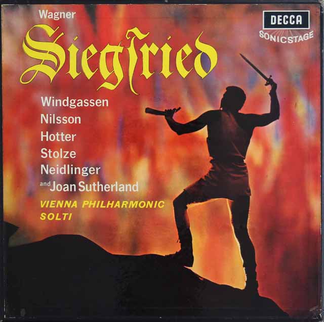 【オリジナル盤】　ショルティのワーグナー/「ジークフリート」　英DECCA　3230　LP レコード