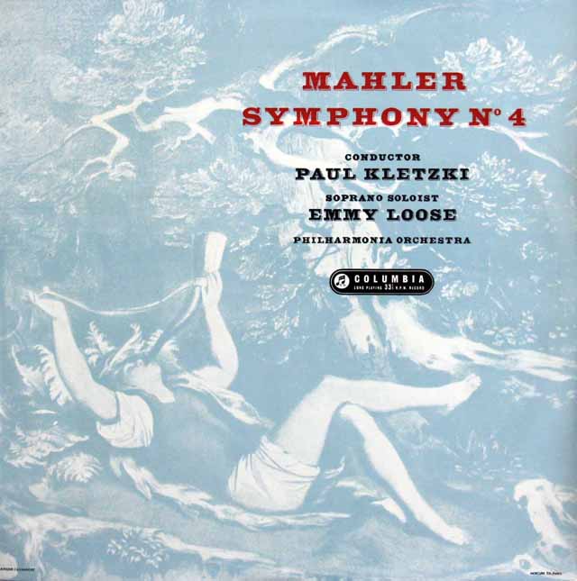 【モノラル】　クレツキのマーラー/交響曲第4番　英columbia　3230　LP レコード