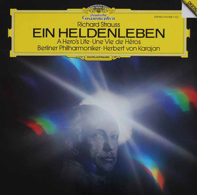 カラヤンのR.シュトラウス/「英雄の生涯」　独DGG　3231　LP レコード