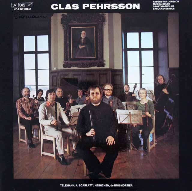 ペーアソンらのテレマン/アルトリコーダー協奏曲ほか　独BIS　3698　LP レコード