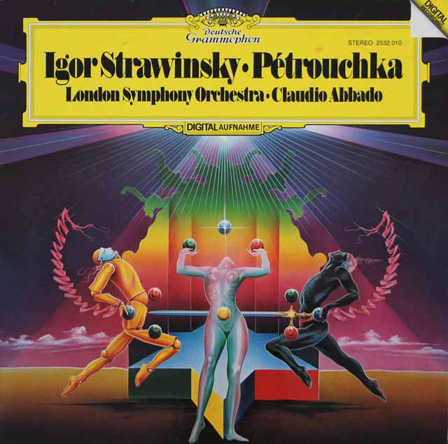 アバドのストラヴィンスキー/バレエ「ペトルーシュカ」　独DGG　3805　LP レコード