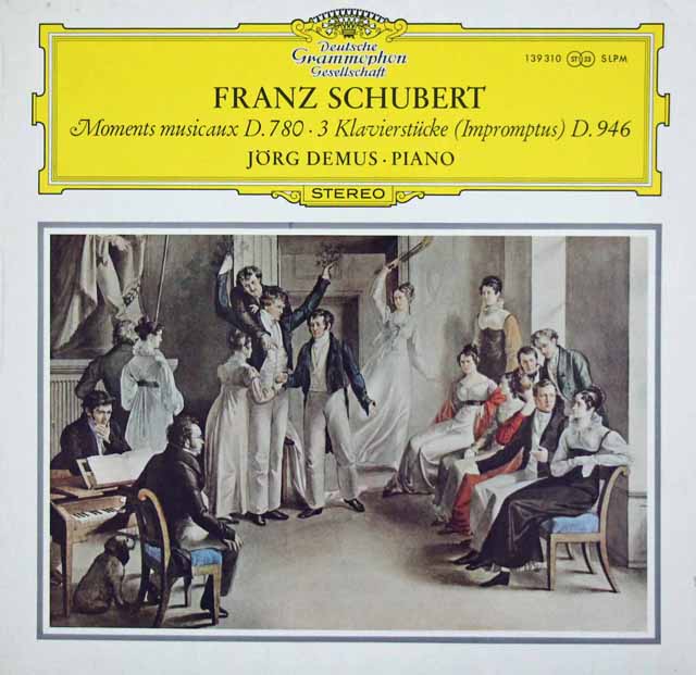 デームスのシューベルト/「楽興の時」ほか　独DGG　3232　LP レコード