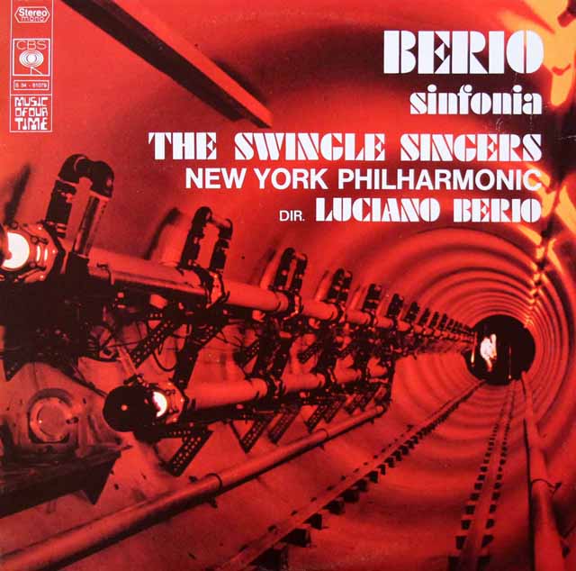 ベリオ自作自演/シンフォニア　仏CBS　3270　LP レコード